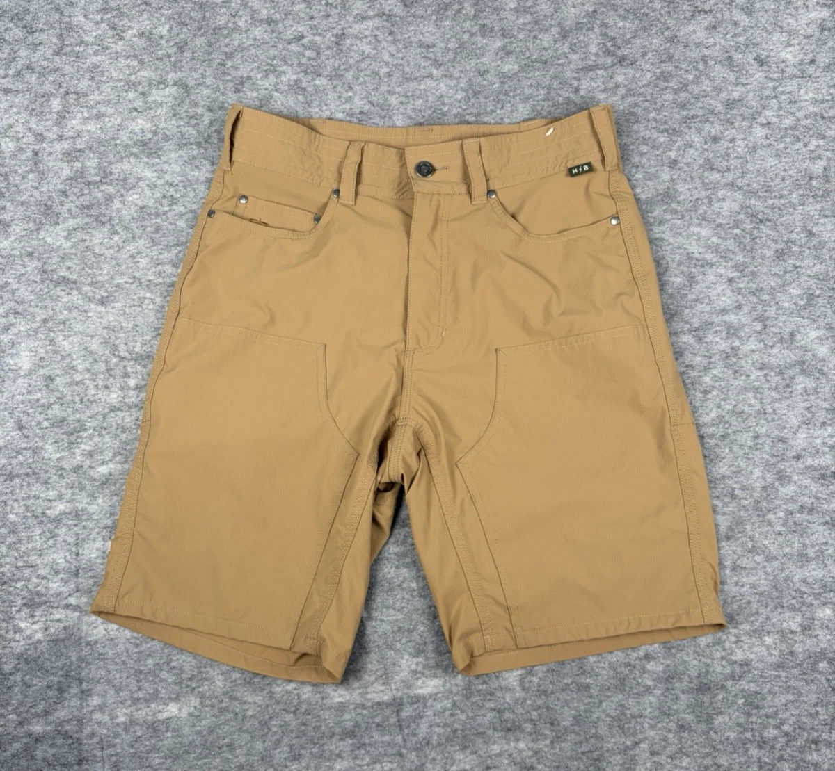 Howler Bros Watermans Work Shorts Mens 30 Brown Fishing Performance Stretch