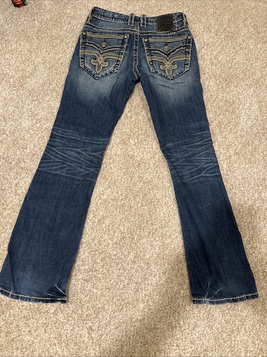 $220 Rock Revival Jeans Peyton Slim Boot mens 29 View 4