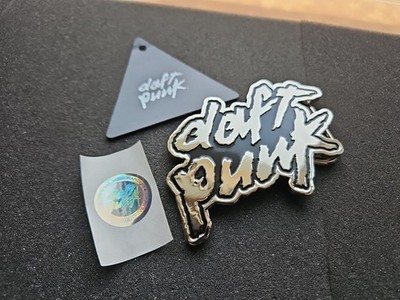 Daft Punk Belt Buckle Official Merchandise Random Access Memories With Sticker