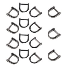 15pcs Alloy Horseshoe Shaped Shackle Buckles for Bag Craft