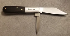 Barlow Pocket Knife  Rite-Edge Classic Black Two Blade - Super Clean