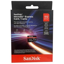 SanDisk 512GB microSD Express Card SDSQXFN-512G-GN4NN - Switch 2 compatible