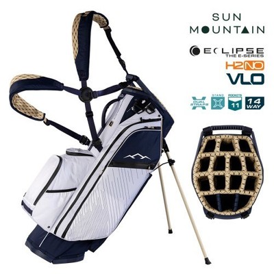 Sun Mountain Eclipse E4.5 VLO H2NO 14-Way Hybrid Bag NAVY-GOLD-WHITE