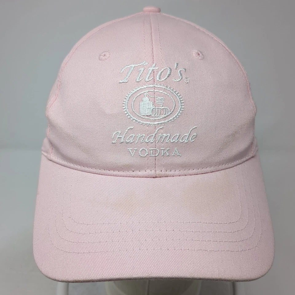 Tito's Handmade Vodka Austin Texas Slideback Baseball Cap Pink One Size 6 Panel - Image 2 of 4