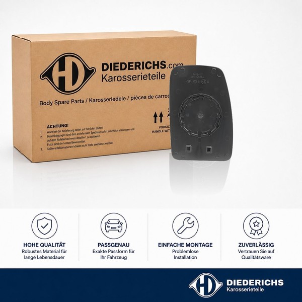 Spiegelglas Aussenspiegel Links Diederichs 4486027 Passend FÜR Nissan Opel-image
