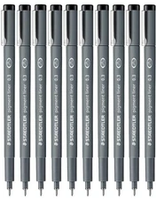 STAEDTLER Staedtler 0.3 Mm Pigment Liner Fineliner Sketching Drawing Drafting...