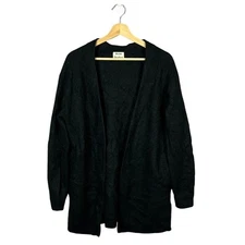 Acne Studios Raya Sh Mohair Black Open Front Cardigan Size S