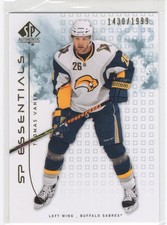 09/10 UD SP AUTHENTIC THOMAS VANEK ESSENTIALS BASE CARD /1999 #155