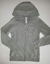 Lululemon Scuba Hoodie IV Heathered Vapor Grey Full Zip Cotton Fleece NEW Size 6