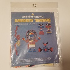 New Vintage 1974 Columbia Minerva Embroidery Transfer 6568 American Indian