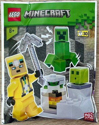 LEGO Minecraft 662302 (2022) Polybag Minifigur  Höhlenforscher, Creeper & Slime