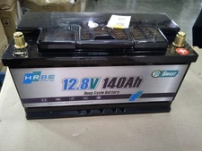 HRBEENERGY 12V 140Ah Bluetooth LiFePO4 Lithium Battery 1792W For RV Marine