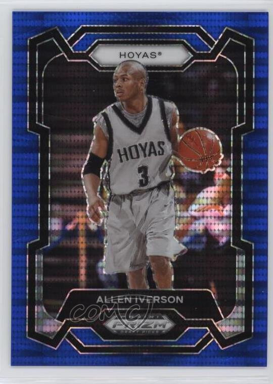 2024 Panini Prizm Draft Picks Blue Pulsar Prizm /99 Allen Iverson #33 HOF
