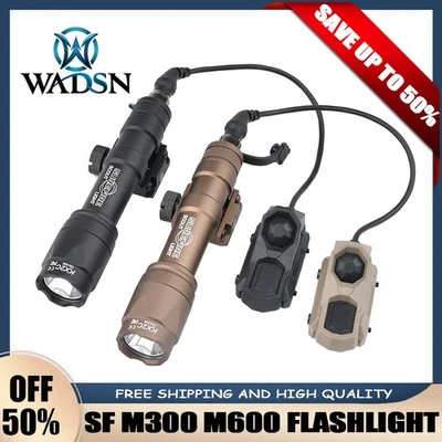 WADSN M300&M600 Tactical Hunting Flashlight M300A M600C Metal LED Scout Light SF Mark