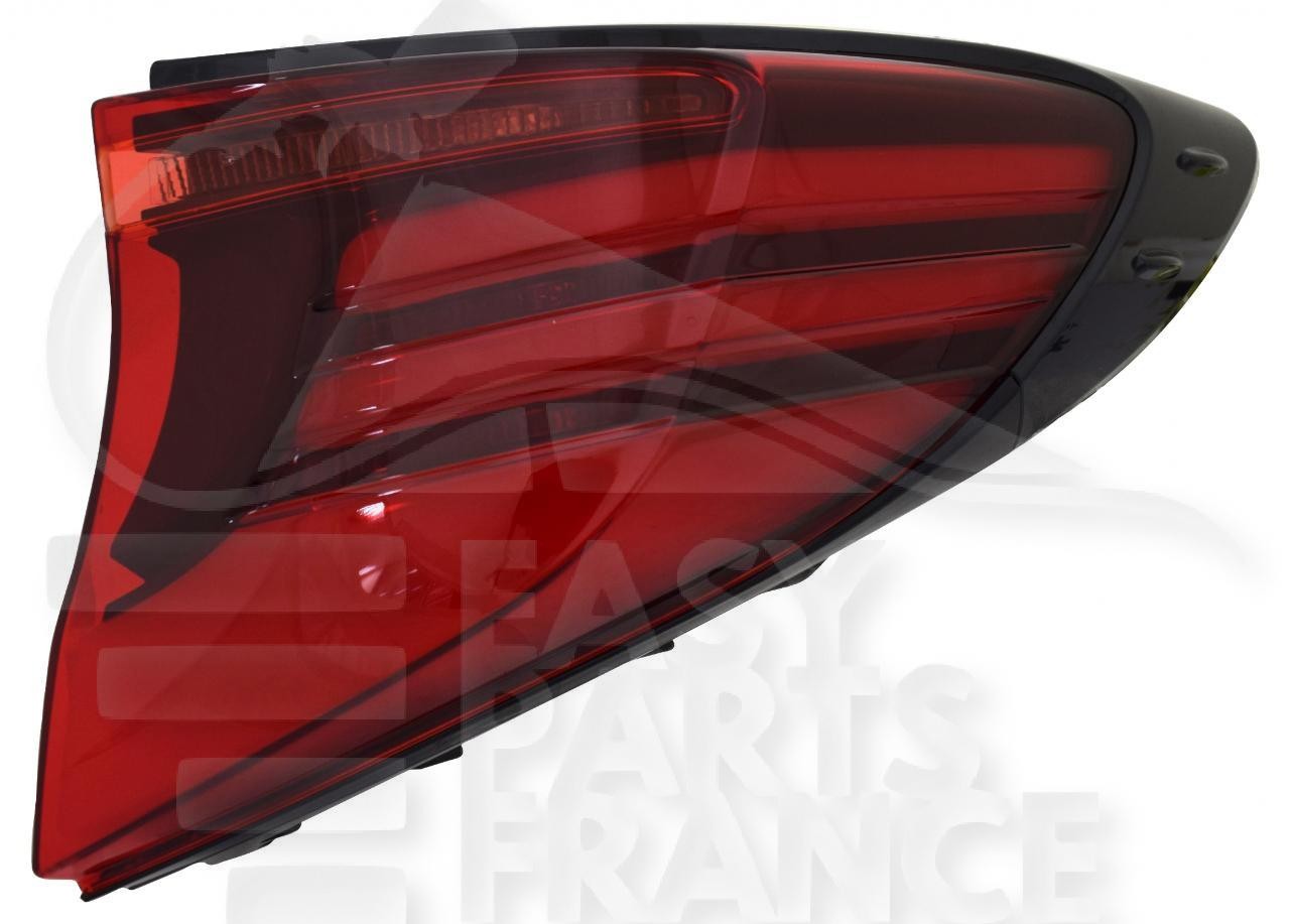 Feu arrière-droit extérieur LED puissance lumineuse accrue pour sécurité Toyota C-HR 2020