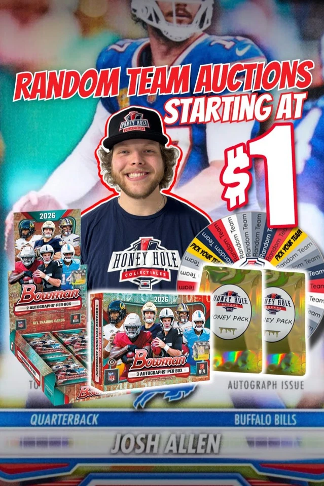 FOOTBALL BREAKS, 26 Bowman Football & Honey Packs at $1!