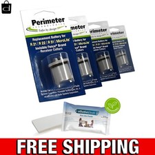 Invisible Fence Battery 4 Pack - Compatible CR2 Lithium with Pet Towel Bundle