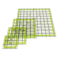 Acrylic Quilting Rulers Set - 4 Precision Squ...