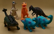Lot of 6 Greenbrier International Dinosaurs 4" to 6"