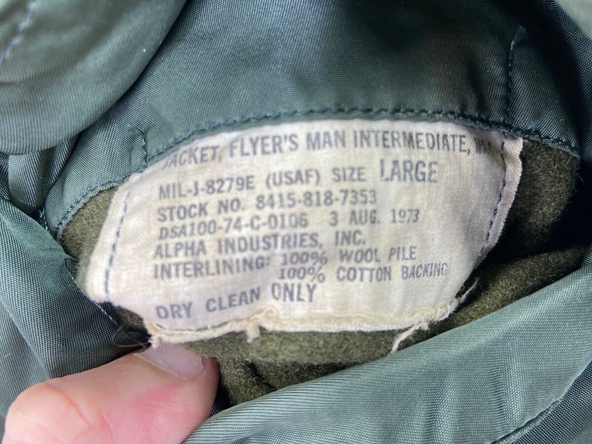 Original 1973 US Army Pilot Patched MA-1 Flight Jacket | eBay Original 1973 US Army Pilot Patched MA-1 Flight Jacket | eBay
