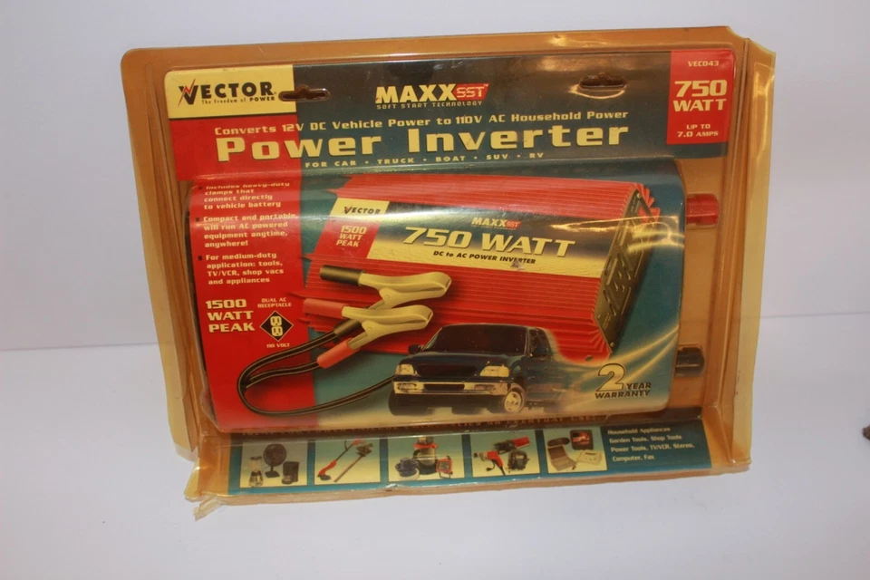 VECTOR MAXX SST VEC043 750 Watt DC To AC Power Inverter - Image 2 of 3