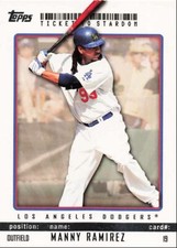 2009 Topps Ticket to Stardom Manny Ramirez Los Angeles Dodgers #19