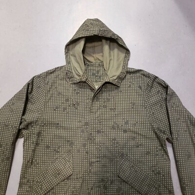 Vtg 80s US Army Military Night Desert Camouflage Fishtail Parka