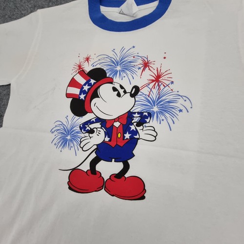 Disney shirt kids LARGE white causal mickey mouse casual girls cotton Size L - Picture 2 of 15