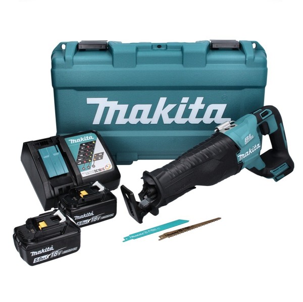 Makita Djr 187 Rtk Akku ReciprosäGe 18 V Brushless + 2X Akku 5,0 Ah + Lader-image