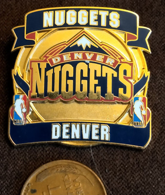 2002 NBA Denver Nuggets Logo Souvenir Pin by Peter David