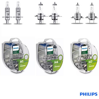 Philips Longlife EcoVision H1 H4 H7 All Types Free Choice 2pcs