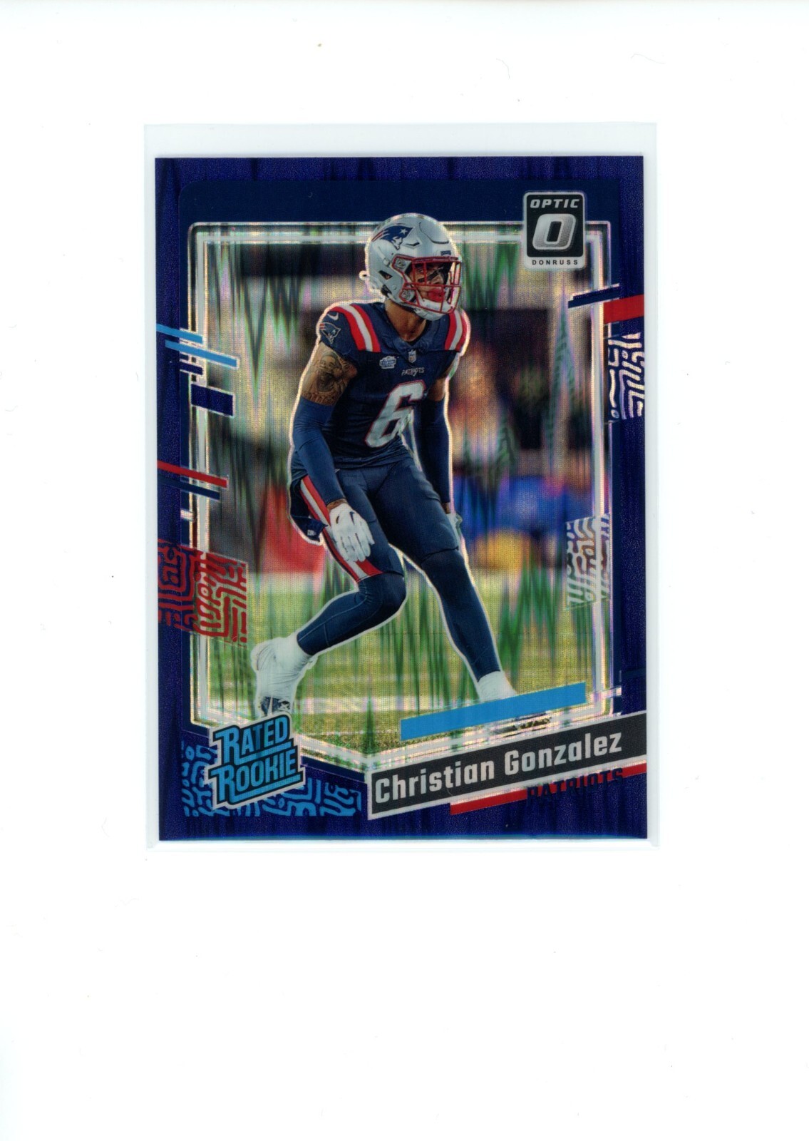 2023 Donruss Optic Christian Gonzalez #274 Purple Shock Prizm Rated Rookie