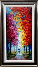 Slava Ilyayev  "Long Walk in the Woods" Signed Lmtd Edition Serigraph on Wood