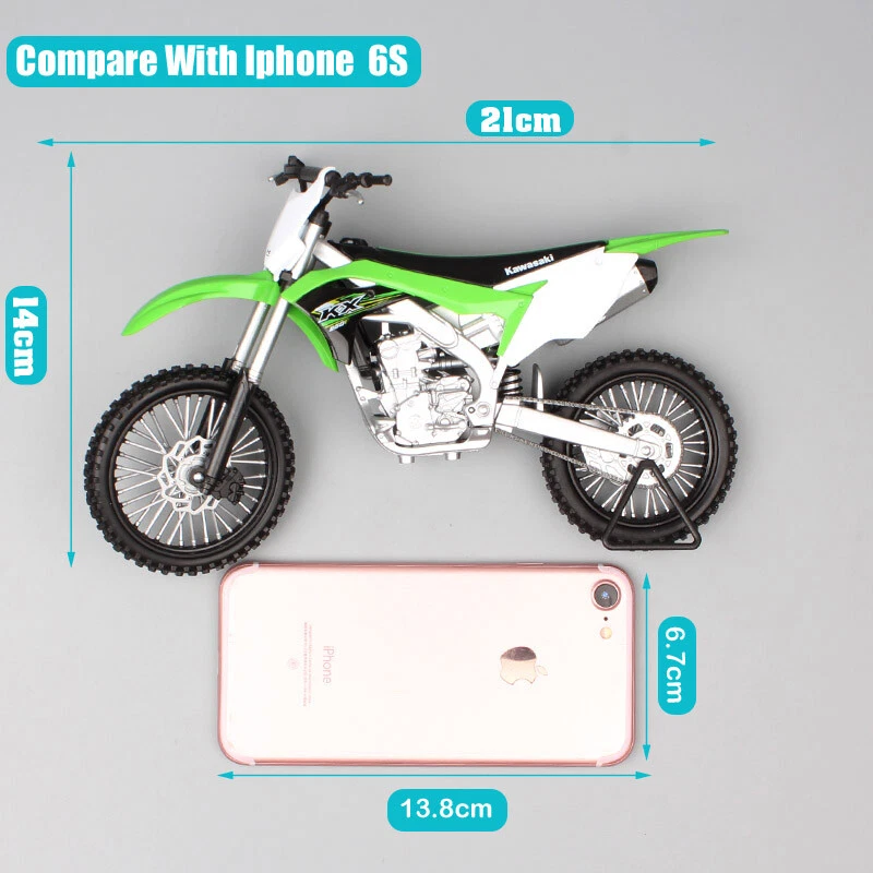Welly 1/10 big scale Kawasaki KX250F motocross diecast motorcycle bike model Toy - Image 3 of 4