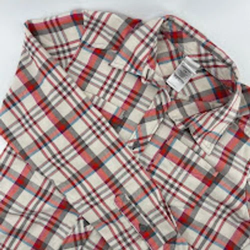 The North Face Plaid Button Down Shirt Casual Outdoor Hiking Long Sleeve M