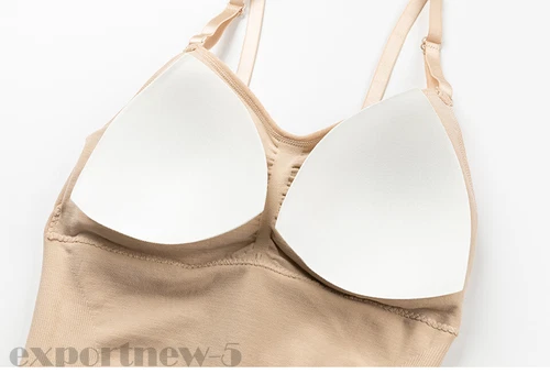 Women V-Neck Compression Cami Vest Tummy Control Body Shaper Camisole Plus Size - Picture 9 of 20