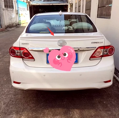 Super White Painted Trunk Spoiler Wing for 2009-2013 Toyota Corolla Sedan ABS - Bild 3 von 4
