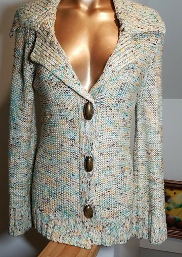 BCBG Max Azria L cardigan sweater Bead 