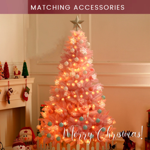 Multicolour Fluffy Tips Christmas Xmas Artificial Tree Metal Stand Easy Assembly - Picture 7 of 11