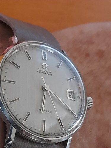 Rare!!! OMEGA DE VILLE 166.033 Linen Gray Dial Mens Automatic Watch _3232 - Picture 4 of 17