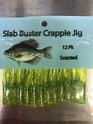Slab Buster Crappie Jig 2 inch Double Silver Rainbow//Chartreuse Silver