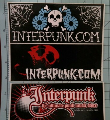 Interpunk - The ultimate punk music store - sticker X 3, punk