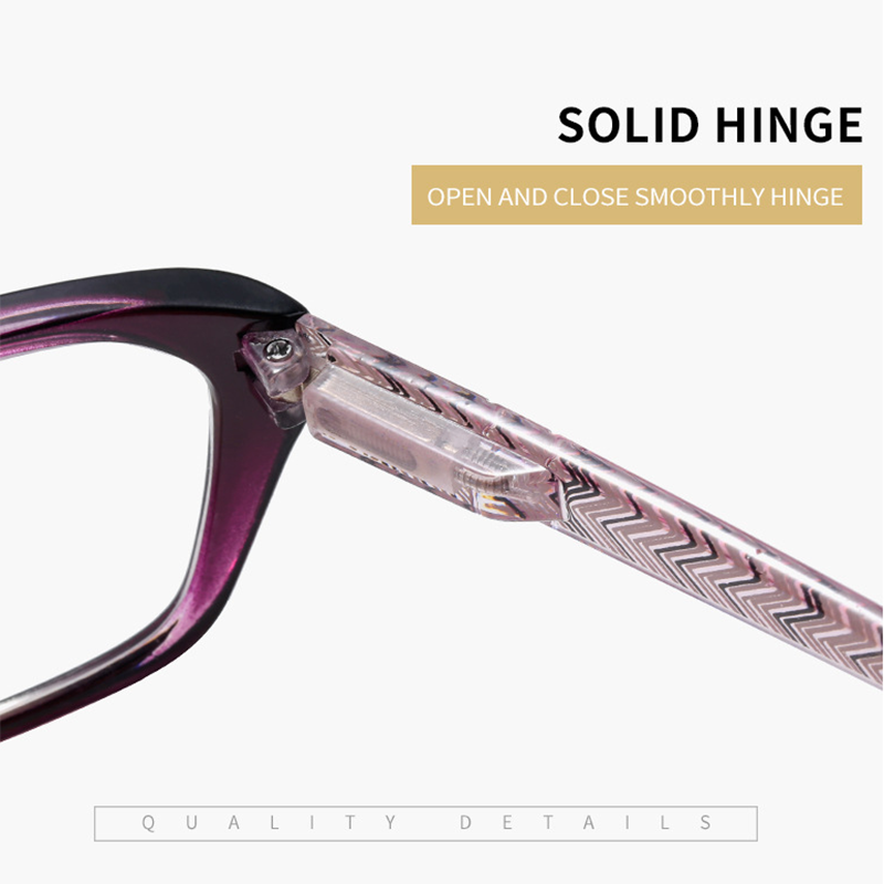 Women Square High Strength Reading Glasses Anti Blue Light Glasses To