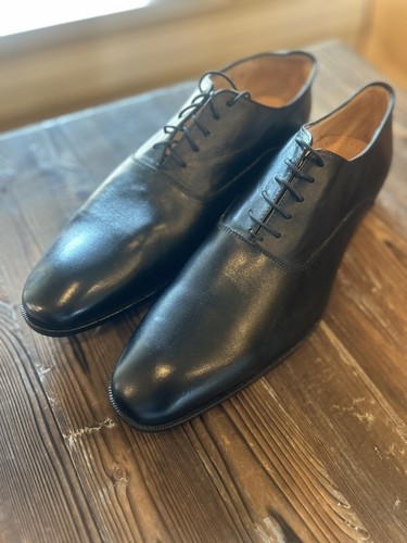 Mercanti Fiorentini Mens Size 12M Black Leather Lace-Up Oxford Shoes 7318