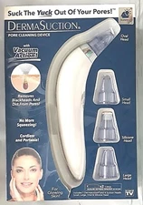New Dermasuction Bulbhead Blackhead and Pore Cleaning Tool Device Vacuum 