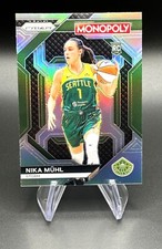 2024 Prizm WNBA Monopoly Nika Muhl Silver Rookie Insert #WNBA26 - Seattle Storm
