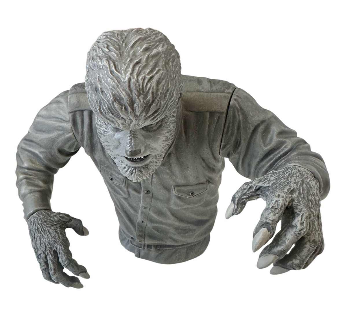 Universal Monster Wolfman Werewolf Bust Bank (silver screen