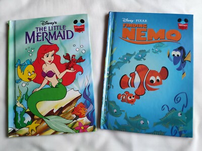 Walt Disney Childrens Book ~ The Little Mermaid & Finding Nemo