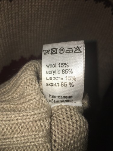 Proto Collection Knit Wear 50 Wool 15% Acrylic85% Sweater Long Sleeve Mens - Picture 5 of 5