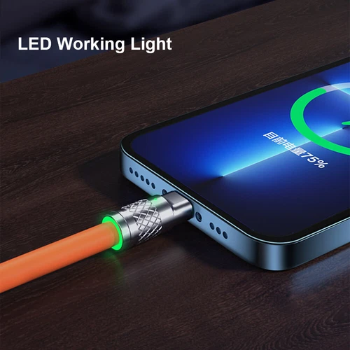 120W 3-In-1 Super Fast Charging Cable & USB-C Charger For iPhone Samsung Google - Picture 11 of 24